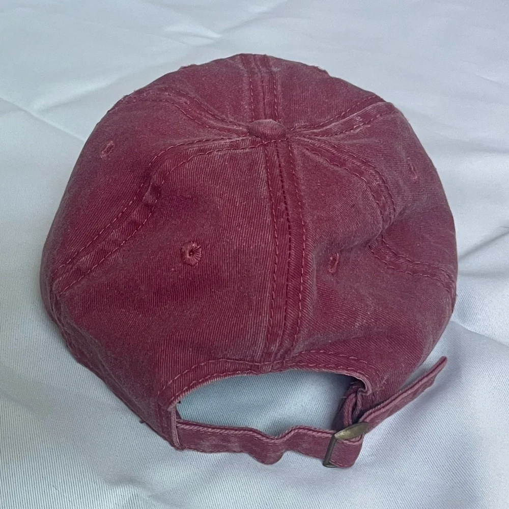 Home Free California Hat | Vintage Maroon Distressed Baseball Cap Adjustable